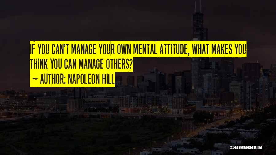 What Others Think Quotes By Napoleon Hill