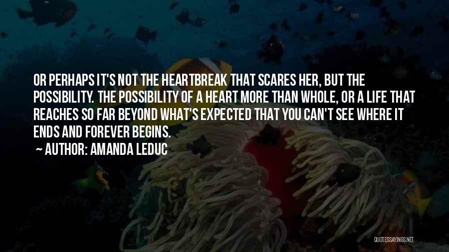 What Scares You Quotes By Amanda Leduc