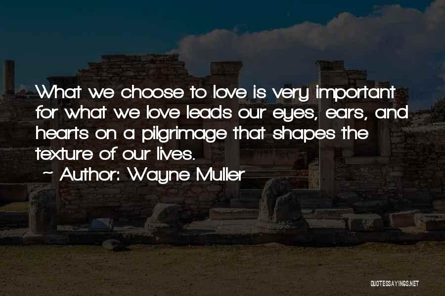 What Shapes Our Lives Quotes By Wayne Muller