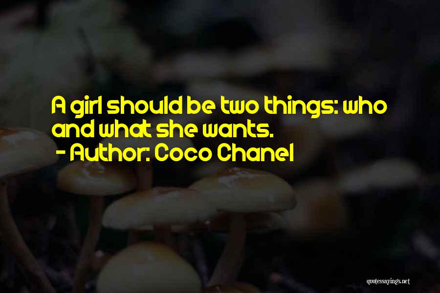 What She Wants Quotes By Coco Chanel