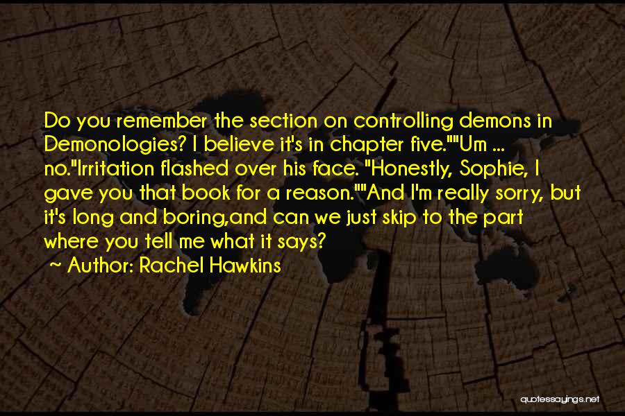 What Sorry Can Do Quotes By Rachel Hawkins