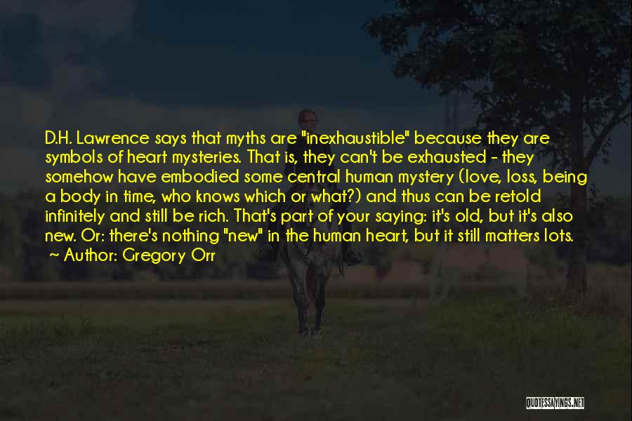What The Heart Says Quotes By Gregory Orr