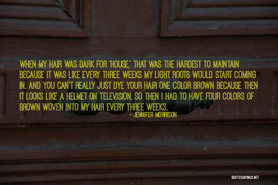 What Three Colors Quotes By Jennifer Morrison What Three Colors Quotes By Jennifer Morrison