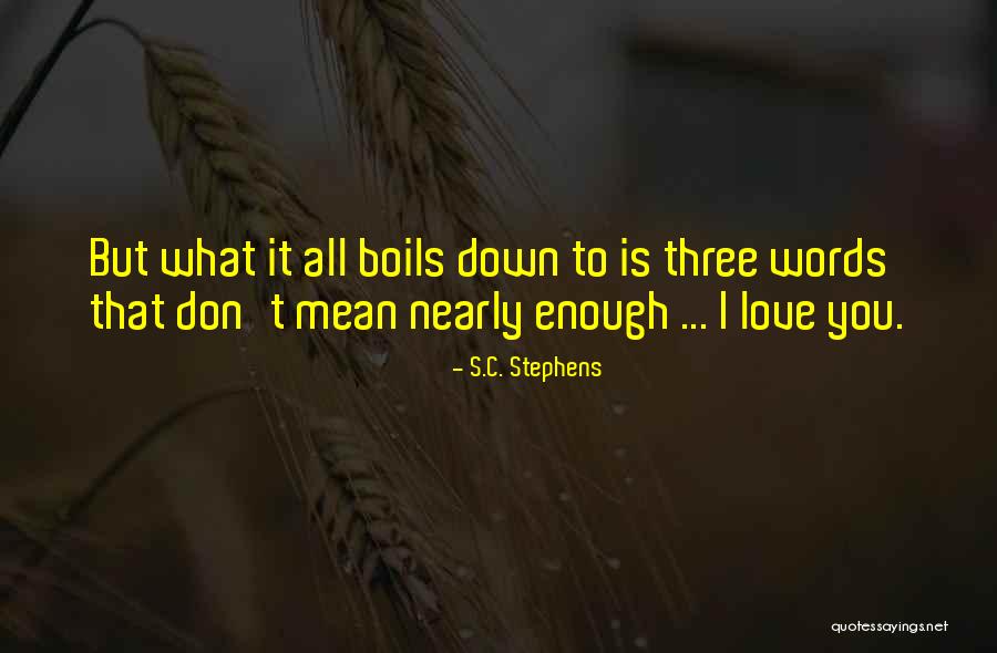 What Three Words Quotes By S.C. Stephens What Three Words Quotes By S.C. Stephens