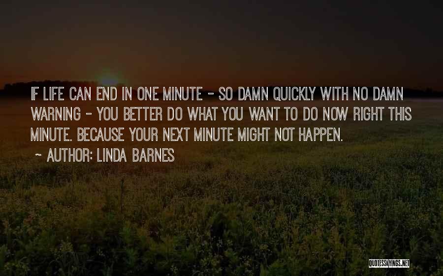 What To Do Next In Life Quotes By Linda Barnes
