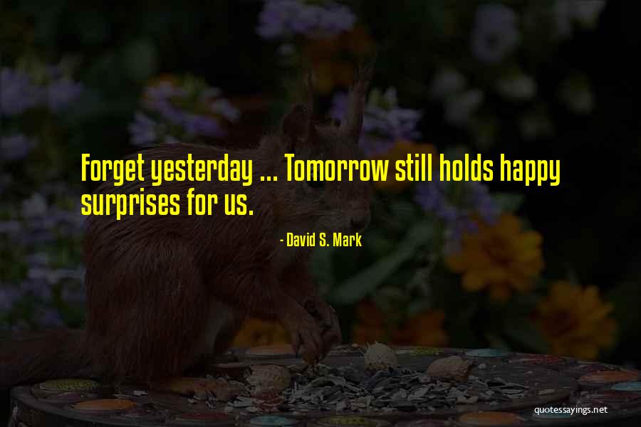 What Tomorrow Holds Quotes By David S. Mark