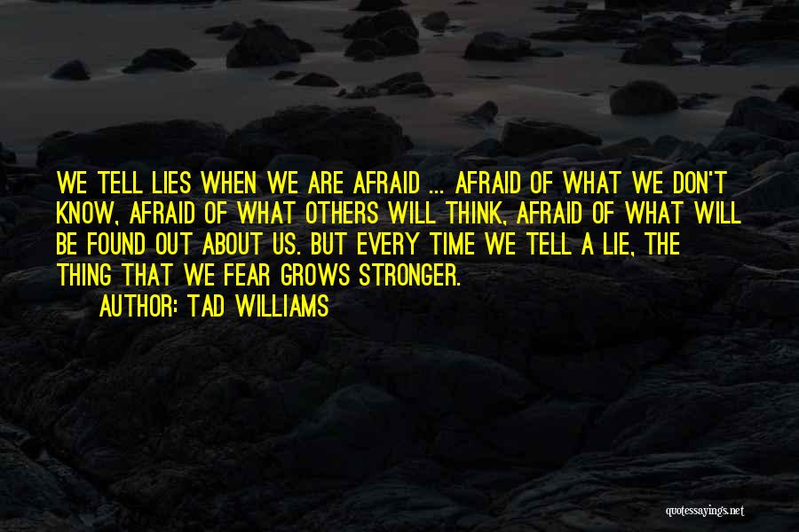 What We Don't Know Quotes By Tad Williams