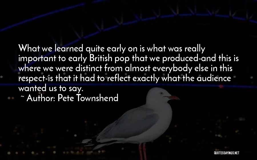 What We Say Quotes By Pete Townshend
