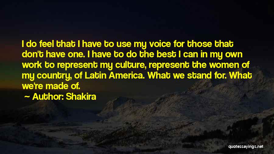 What We Stand For Quotes By Shakira