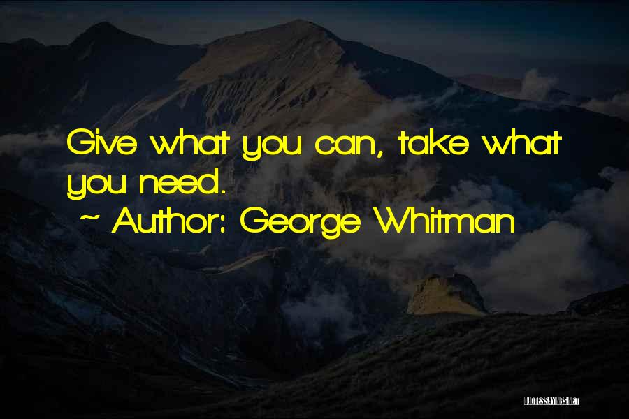 What Whitman Quotes By George Whitman