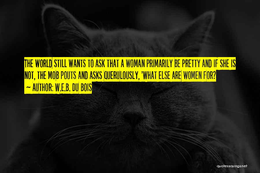 What Woman Wants Quotes By W.E.B. Du Bois