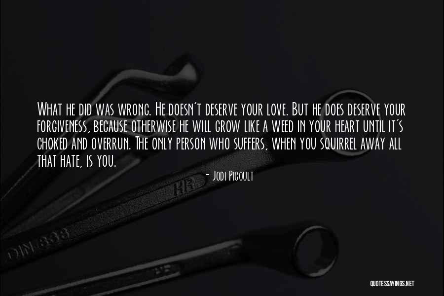 What You Deserve In Love Quotes By Jodi Picoult