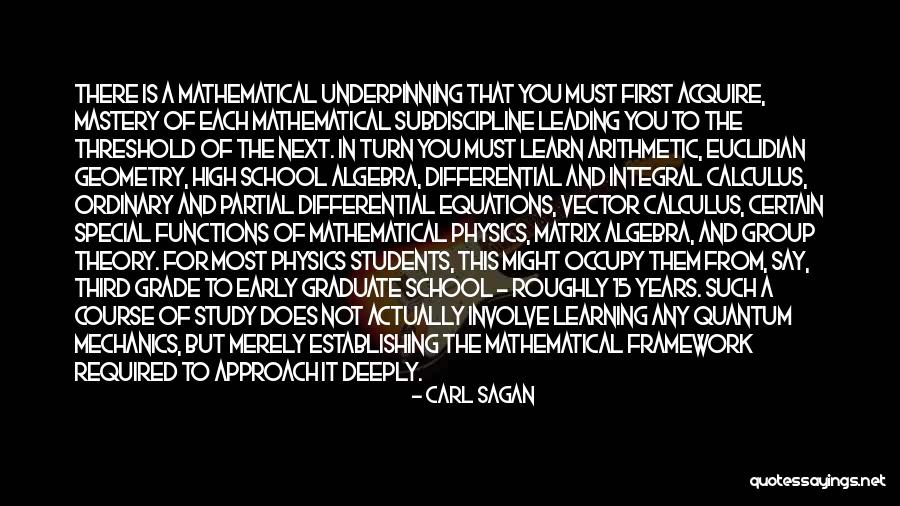 What You Learn In High School Quotes By Carl Sagan