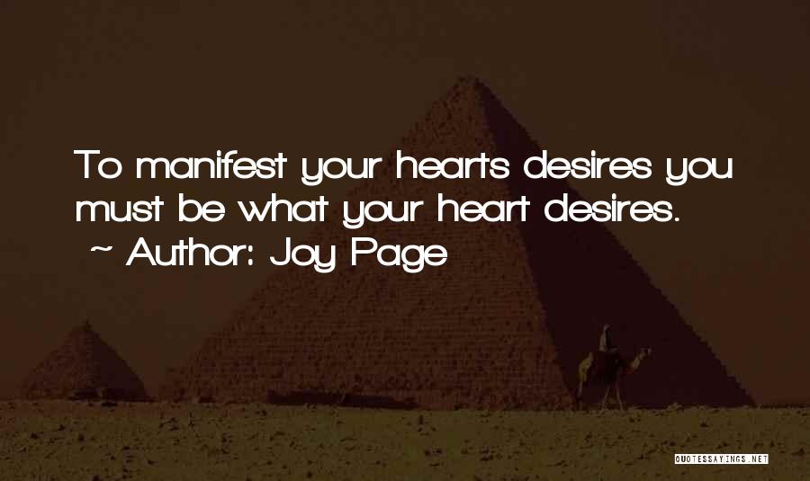 What You Manifest Quotes By Joy Page