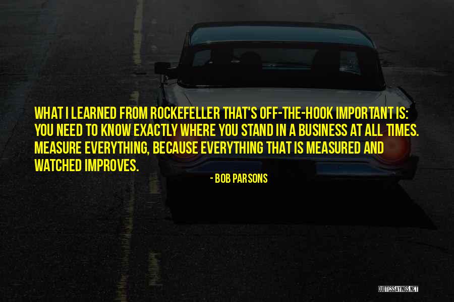 What You Measure Improves Quotes By Bob Parsons What You Measure Improves Quotes By Bob Parsons