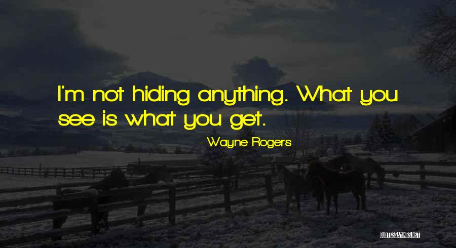 What You See Is Not What You Get Quotes By Wayne Rogers What You See Is Not What You Get Quotes By Wayne Rogers