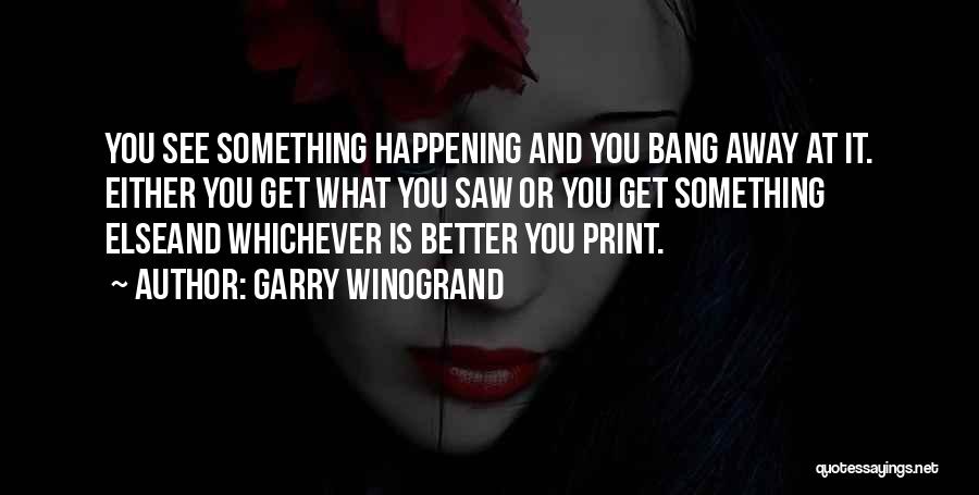 What You See Is What You Get Quotes By Garry Winogrand
