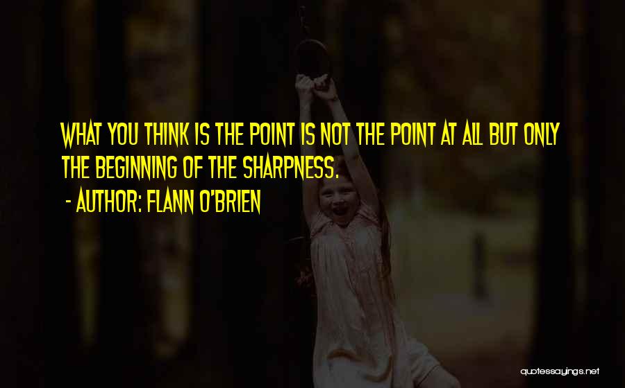 What You Think Quotes By Flann O'Brien