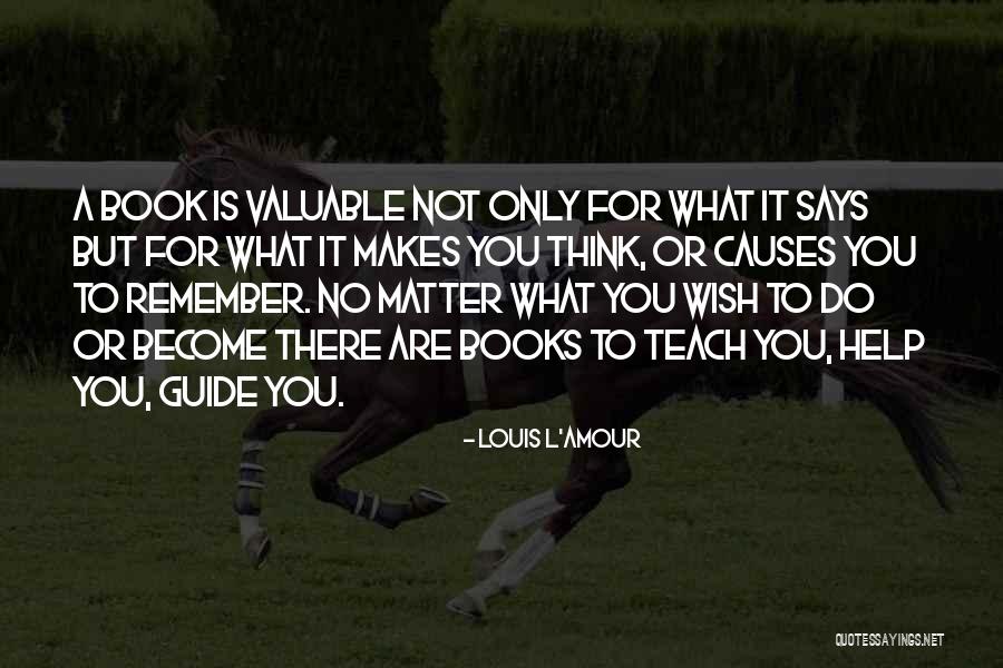 What You Think You Become Quotes By Louis L'Amour