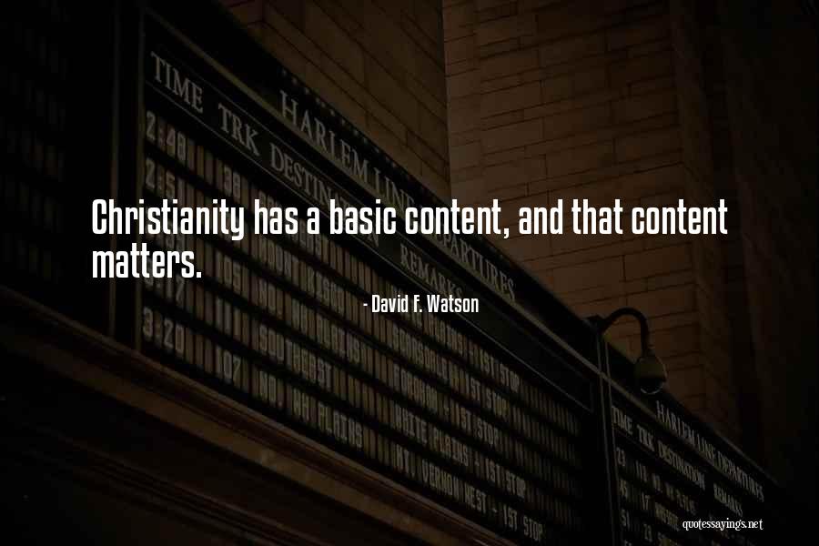 Whats Important In Relationships Quotes By David F. Watson Whats Important In Relationships Quotes By David F. Watson