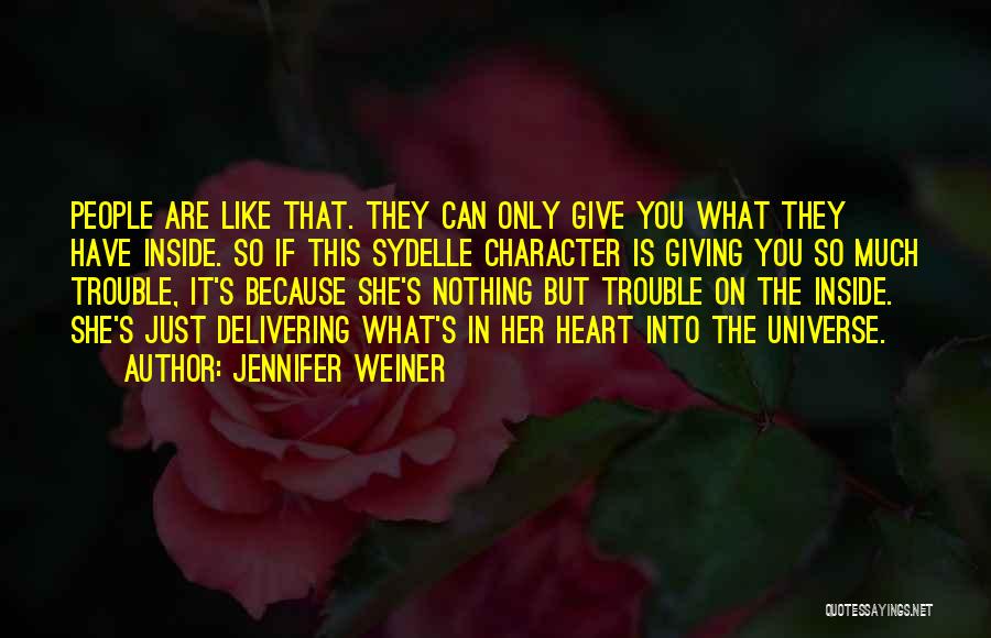 What's Inside The Heart Quotes By Jennifer Weiner