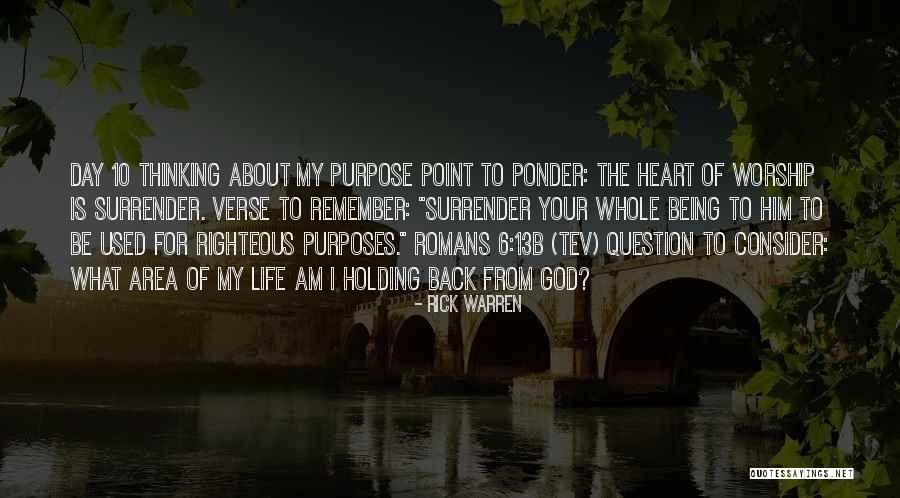 What's The Point Of Holding On Quotes By Rick Warren