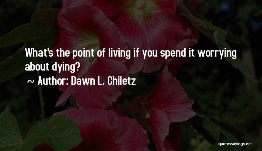 What's The Point Of Worrying Quotes By Dawn L. Chiletz