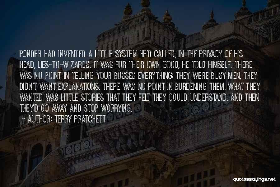 What's The Point Of Worrying Quotes By Terry Pratchett