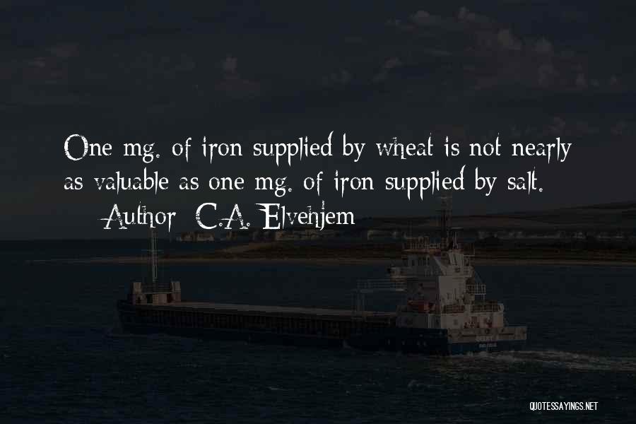 Wheat Quotes By C.A. Elvehjem