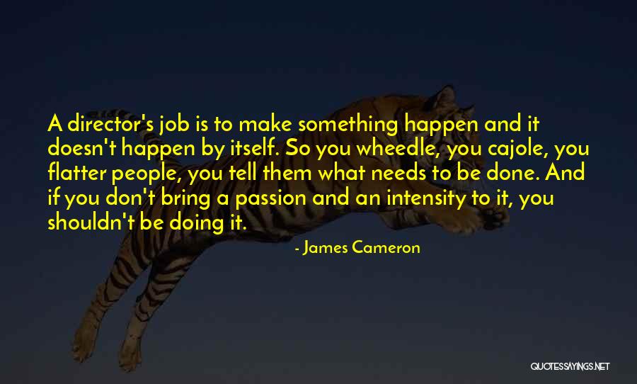 Wheedle Quotes By James Cameron