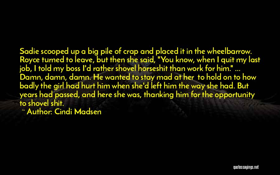 Wheelbarrow Quotes By Cindi Madsen