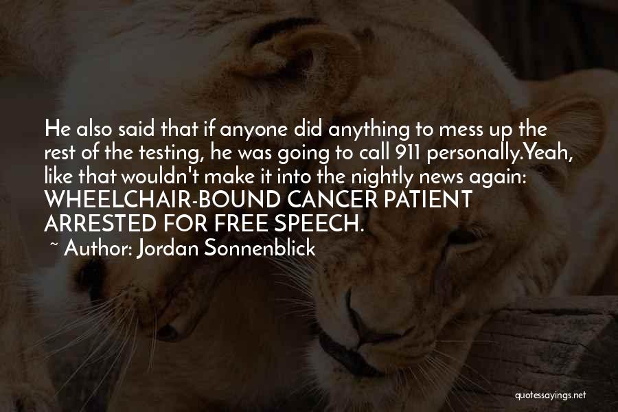 Wheelchair Quotes By Jordan Sonnenblick