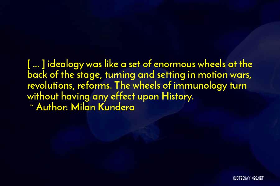 Wheels Turning Quotes By Milan Kundera