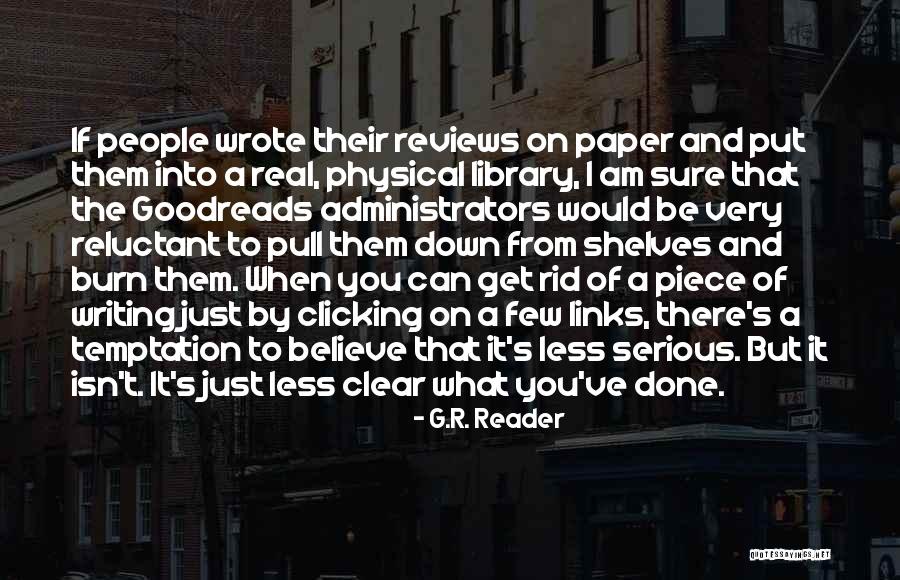 When Am Done Quotes By G.R. Reader When Am Done Quotes By G.R. Reader