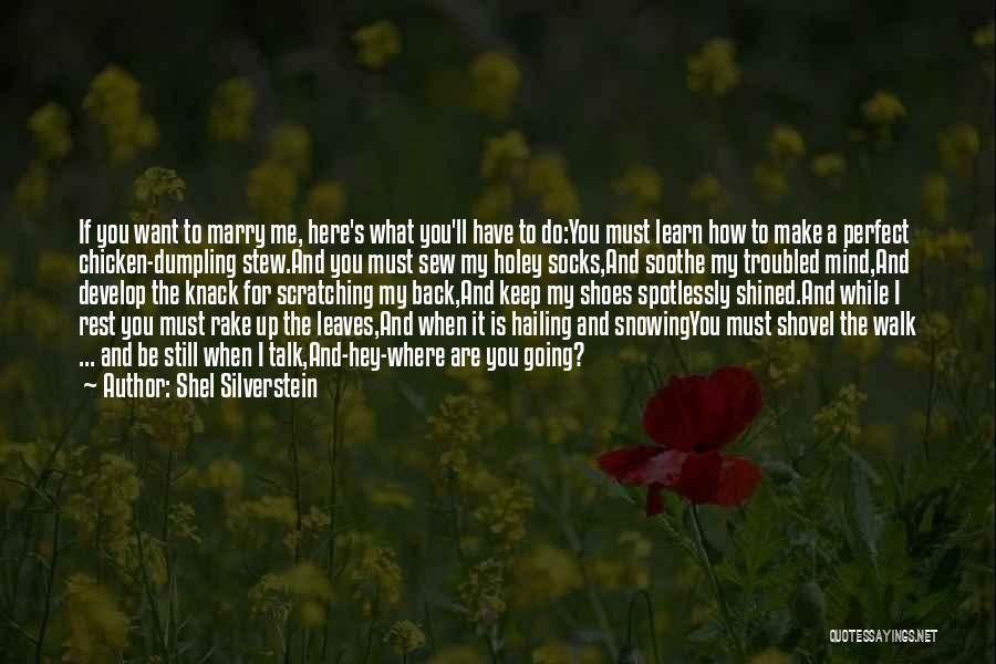 When Are You Going To Marry Me Quotes By Shel Silverstein