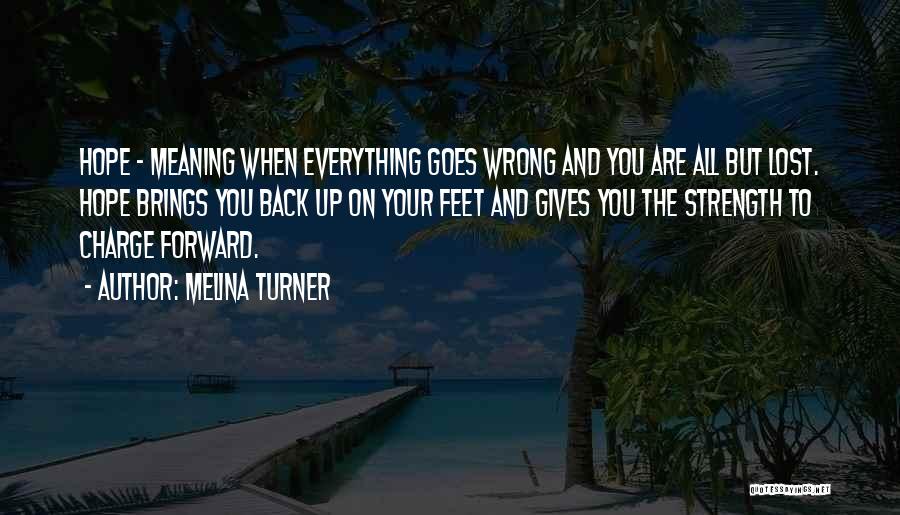 When Everything Goes Wrong Quotes By Melina Turner