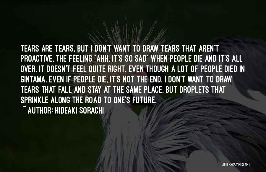 When Feeling Sad Quotes By Hideaki Sorachi
