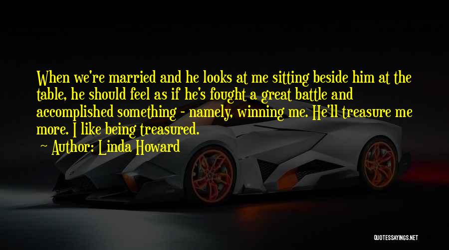 When He Looks At Me Quotes By Linda Howard