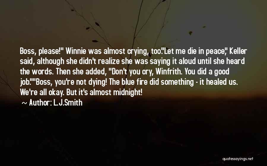 When I Die Don't Cry Quotes By L.J.Smith