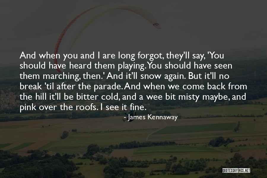 When I Say I'm Fine Quotes By James Kennaway