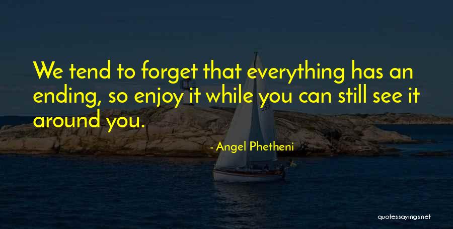 When I See You I Forget Everything Quotes By Angel Phetheni