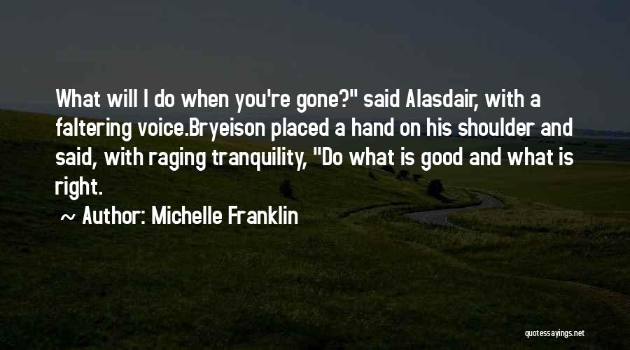 When I Will Gone Quotes By Michelle Franklin