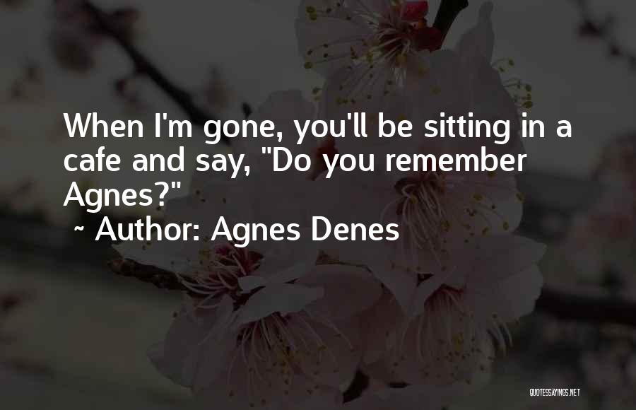 When I'll Be Gone Quotes By Agnes Denes