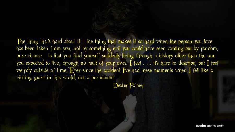 When I'm Gone Love Quotes By Dexter Palmer