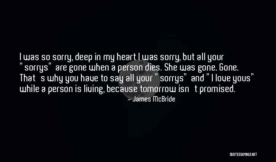 When I'm Gone Love Quotes By James McBride