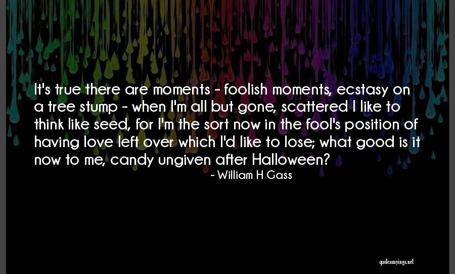 When I'm Gone Love Quotes By William H Gass