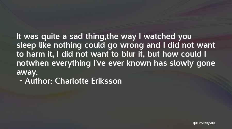 When I'm Gone Sad Quotes By Charlotte Eriksson