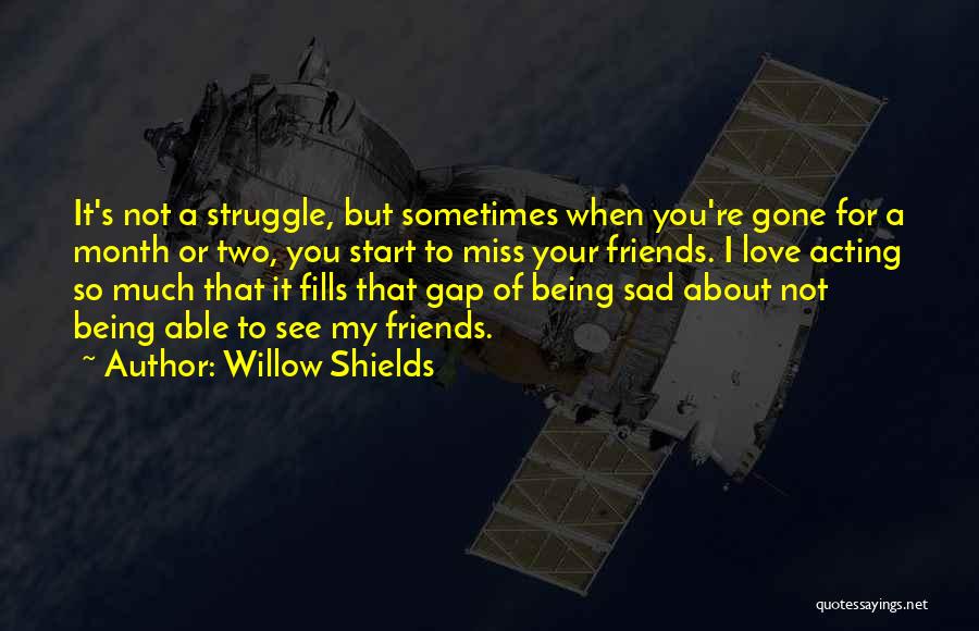 When I'm Gone Sad Quotes By Willow Shields