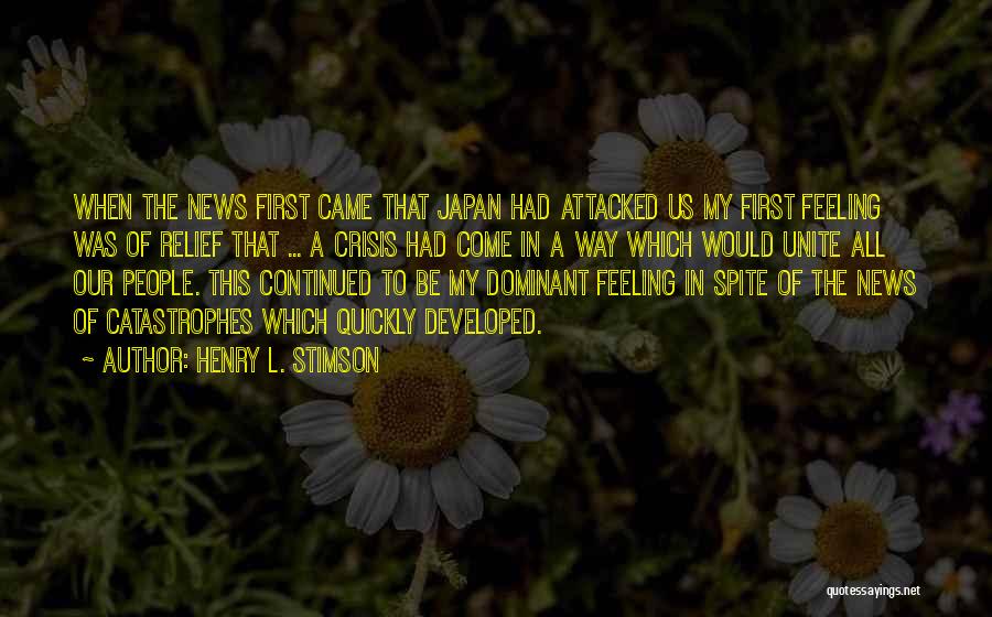 When In Japan Quotes By Henry L. Stimson