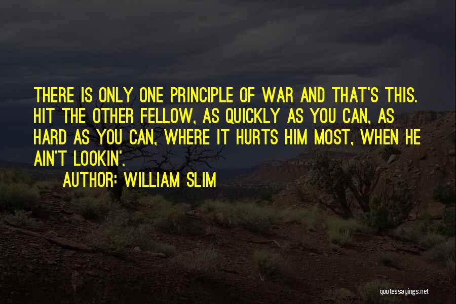 When It Hurts The Most Quotes By William Slim